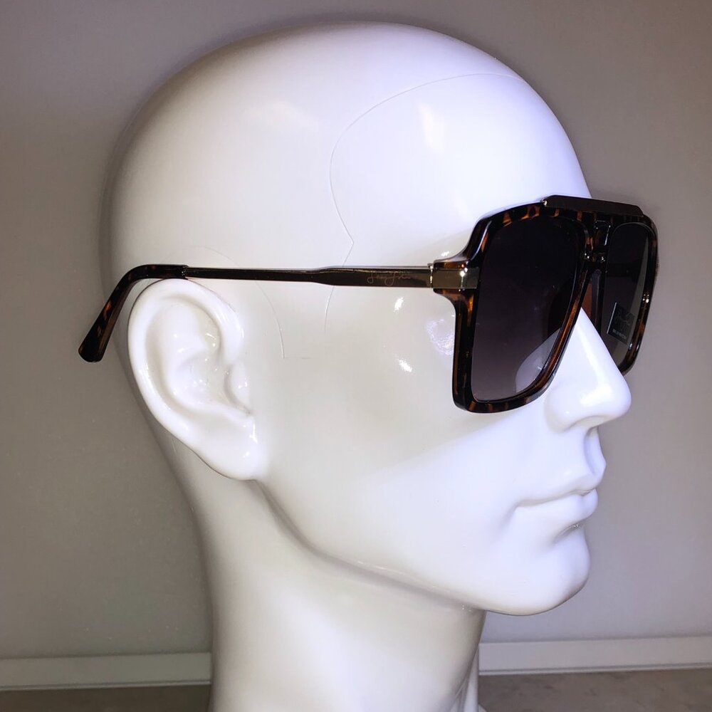 Sean John Tortoiseshell Aviator Frame Sunglasses - Picture 3 of 5